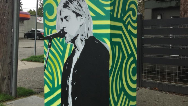 Kurt Cobain Mural by Desmond Hansen Kurt Cobain Mural by Desmond Hansen